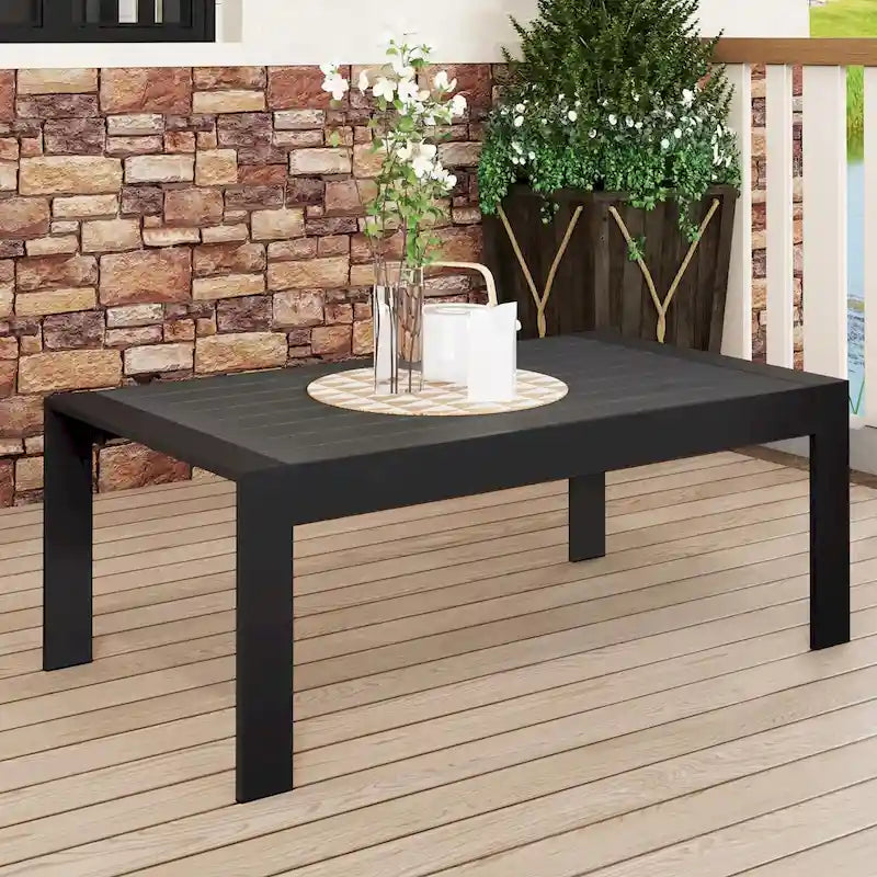 Table basse d'extérieur en aluminium tout temps