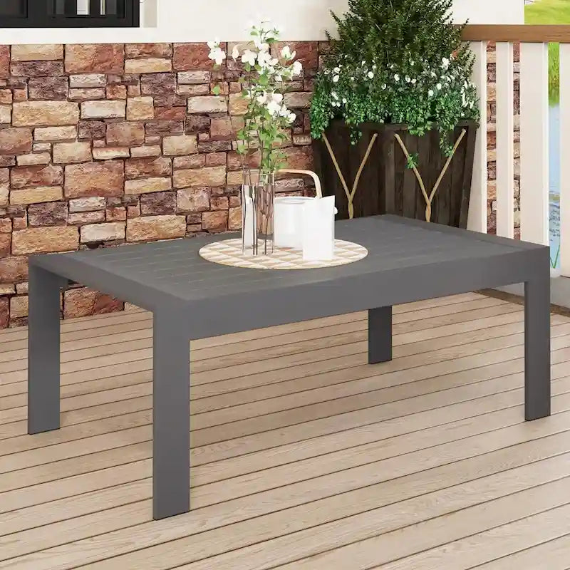 Table basse d'extérieur en aluminium tout temps