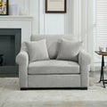 Fauteuil oversize en chenille moderne