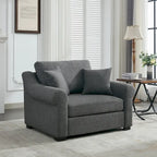 Fauteuil oversize en chenille moderne