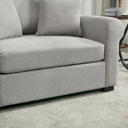 Fauteuil oversize en chenille moderne