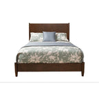 Cadre de lit California King HomeRoots en bois massif marron