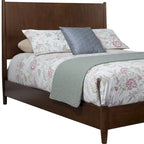 Cadre de lit California King HomeRoots en bois massif marron