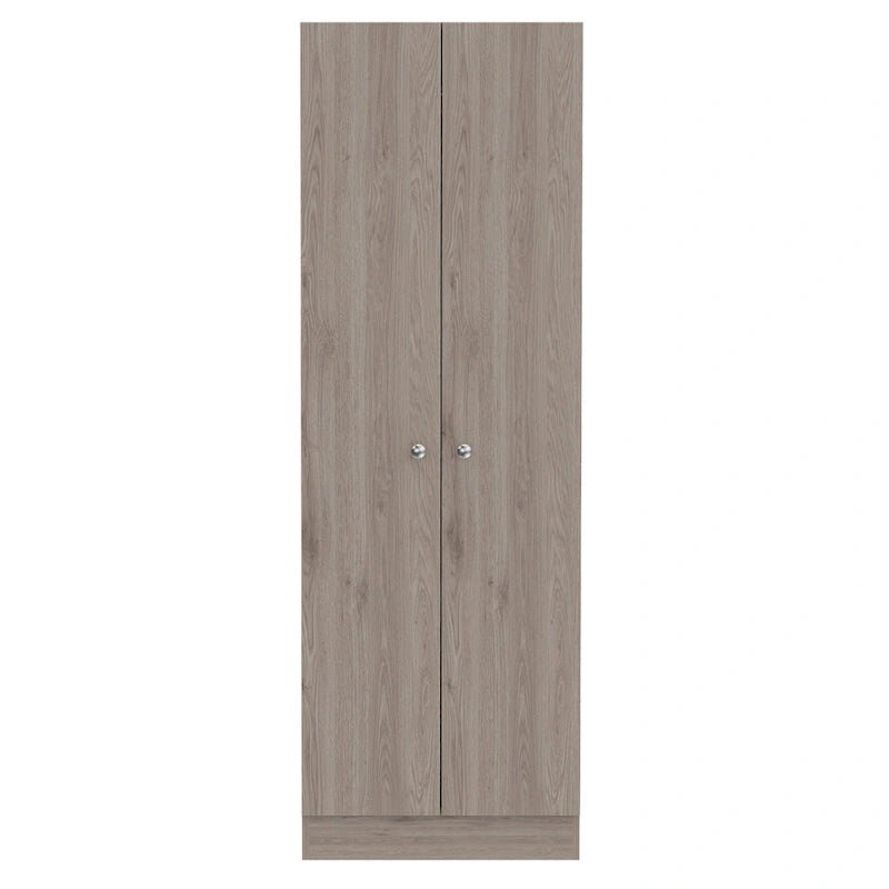 Garde-manger/placard de rangement en bois gris clair de 71" - 23,6"L x 70,8"H x 11,8"P
