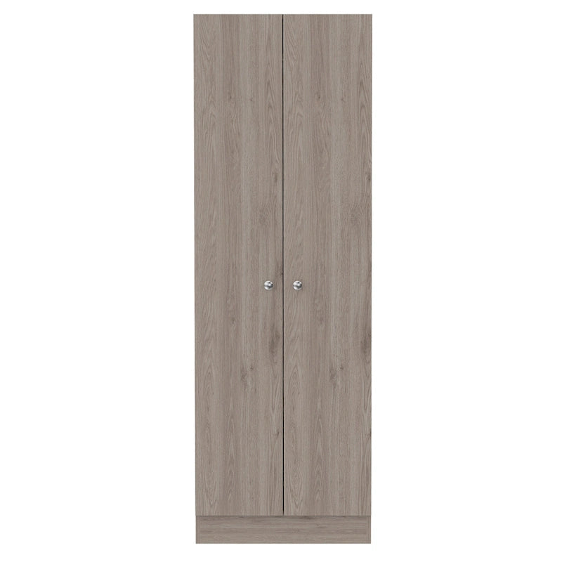 Garde-manger/placard de rangement en bois gris clair de 71" - 23,6"L x 70,8"H x 11,8"P