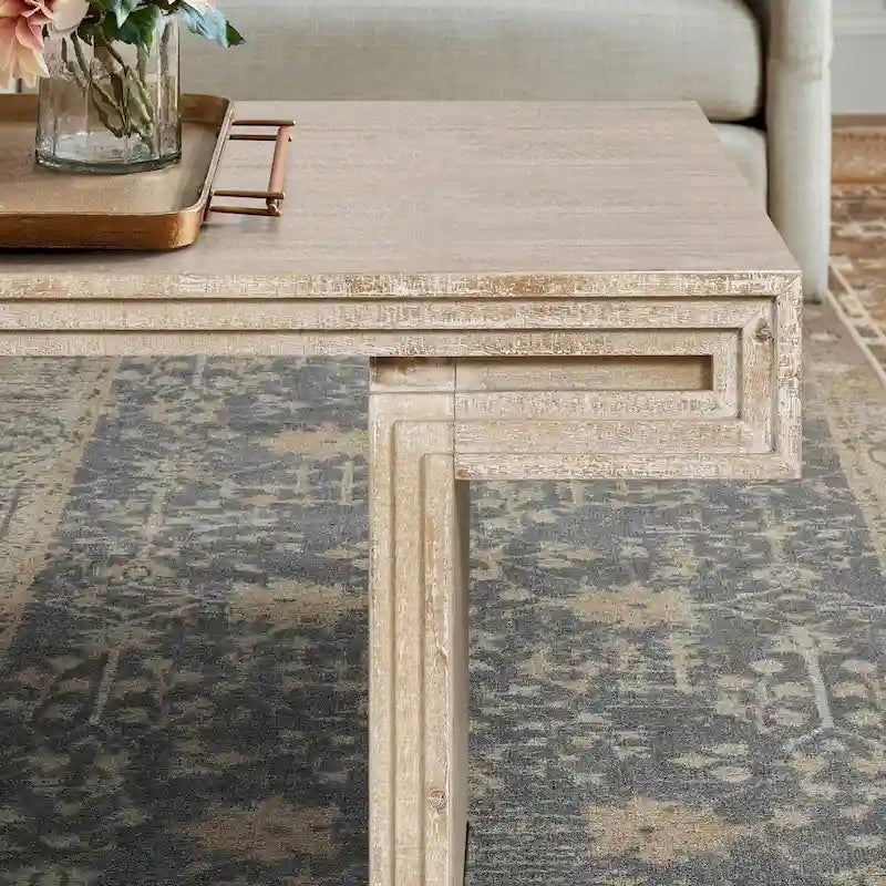 Table basse industrielle vintage de qualité supérieure avec structure à double niveau pour les salons et les bureaux