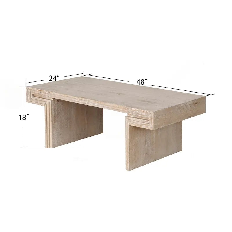 Table basse industrielle vintage de qualité supérieure avec structure à double niveau pour les salons et les bureaux