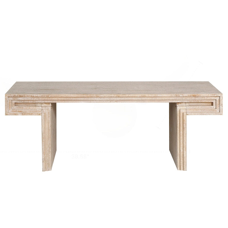 Table basse industrielle vintage de qualité supérieure avec structure à double niveau pour les salons et les bureaux