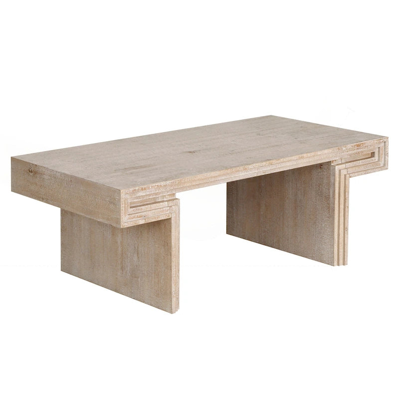 Table basse industrielle vintage de qualité supérieure avec structure à double niveau pour les salons et les bureaux