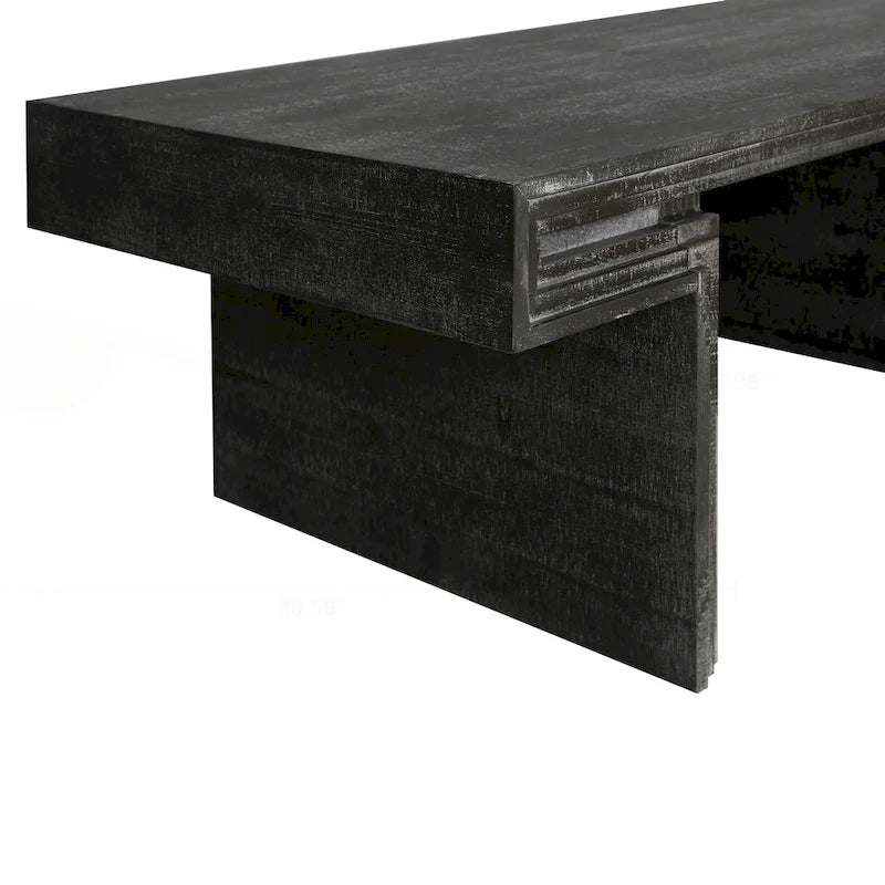 Table basse industrielle vintage de qualité supérieure avec structure à double niveau pour les salons et les bureaux