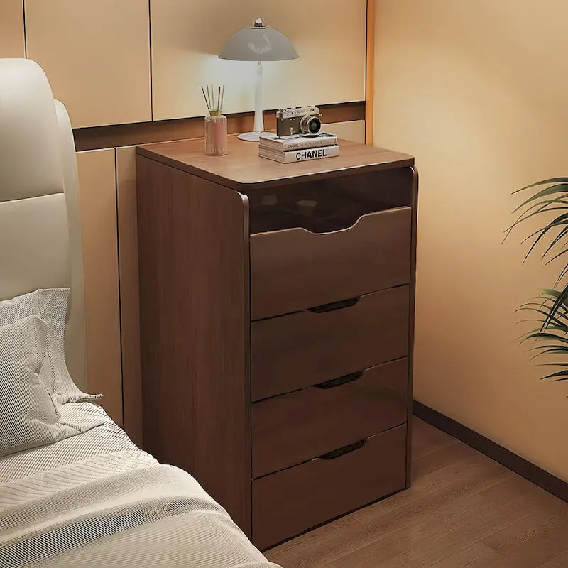 Coiffeuse 3-en-1 de 48cm - Miroir basculant, Plateau en verre et 3 tiroirs, Table de maquillage compacte pour chambre à coucher