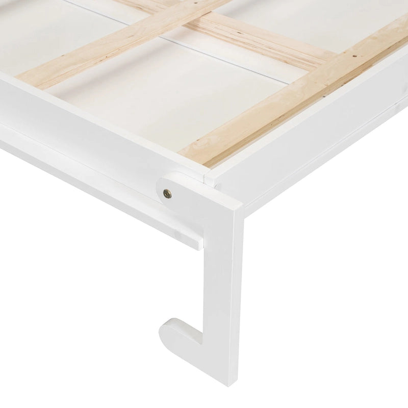 Lit escamotable tout-en-un avec bureau, coiffeuse et garde-robe, format Queen