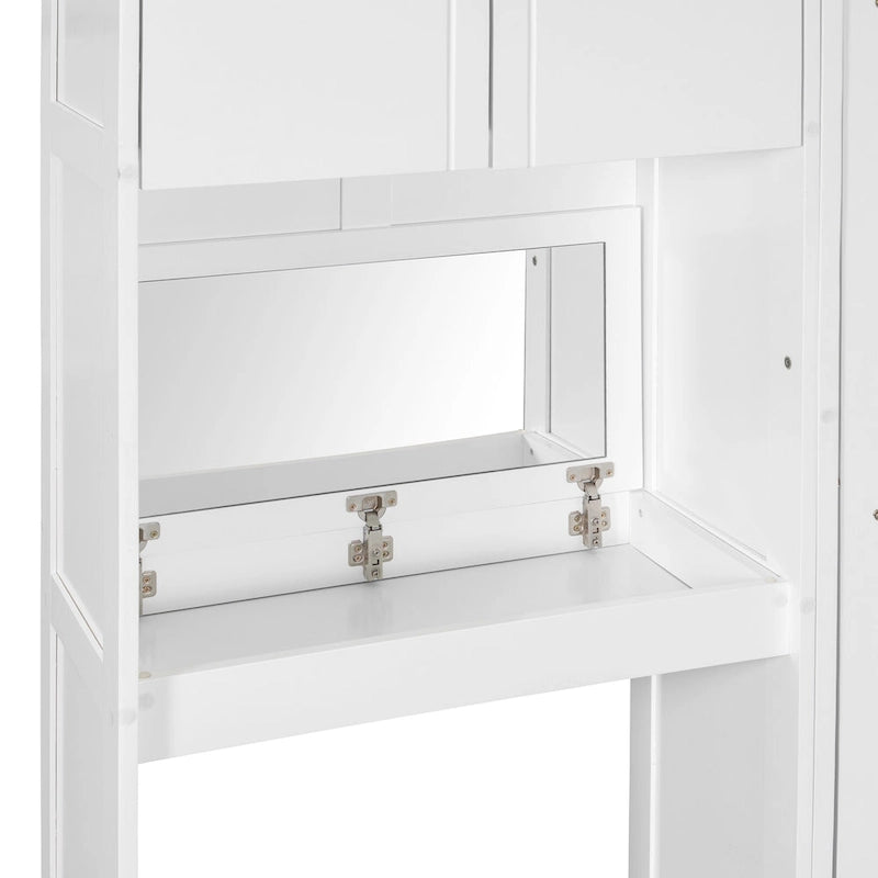 Lit escamotable tout-en-un avec bureau, coiffeuse et garde-robe, format Queen