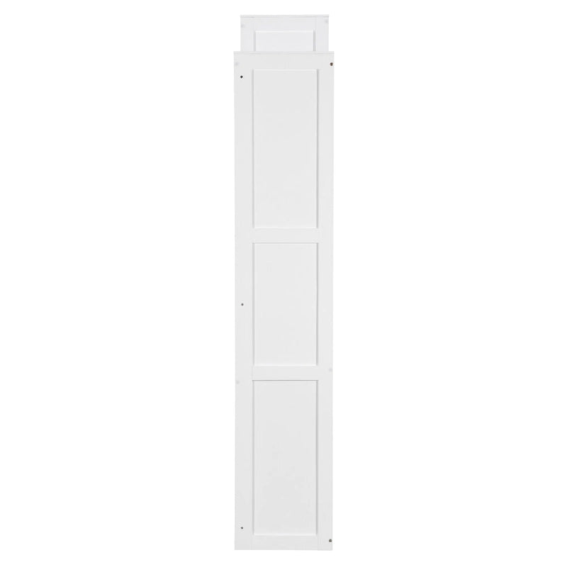 Lit escamotable tout-en-un avec bureau, coiffeuse et garde-robe, format Queen