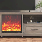 Meuble TV Cheminée WESOME 70 avec Foyer Électrique de 18 pouces