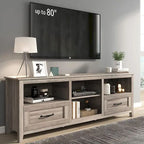 Meuble TV Cheminée WESOME 70 avec Foyer Électrique de 18 pouces