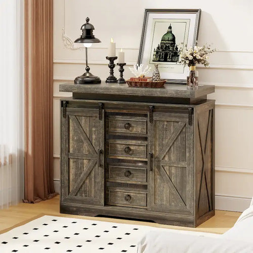 Commode d'appoint à 5 tiroirs avec lumière DEL - S.O.