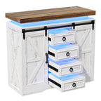 Commode d'appoint à 5 tiroirs avec lumière DEL - S.O.