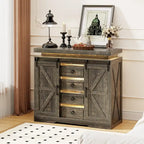Commode d'appoint à 5 tiroirs avec lumière DEL - S.O.