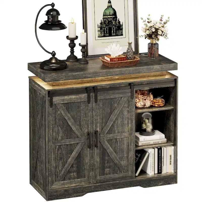 Commode d'appoint à 5 tiroirs avec lumière DEL - S.O.
