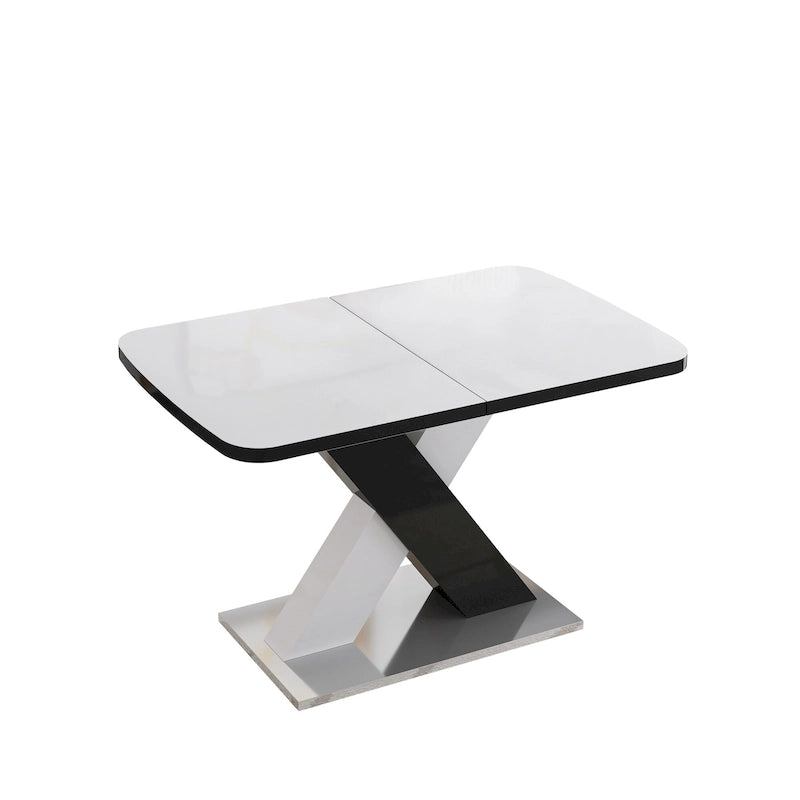 Table à manger carrée extensible moderne