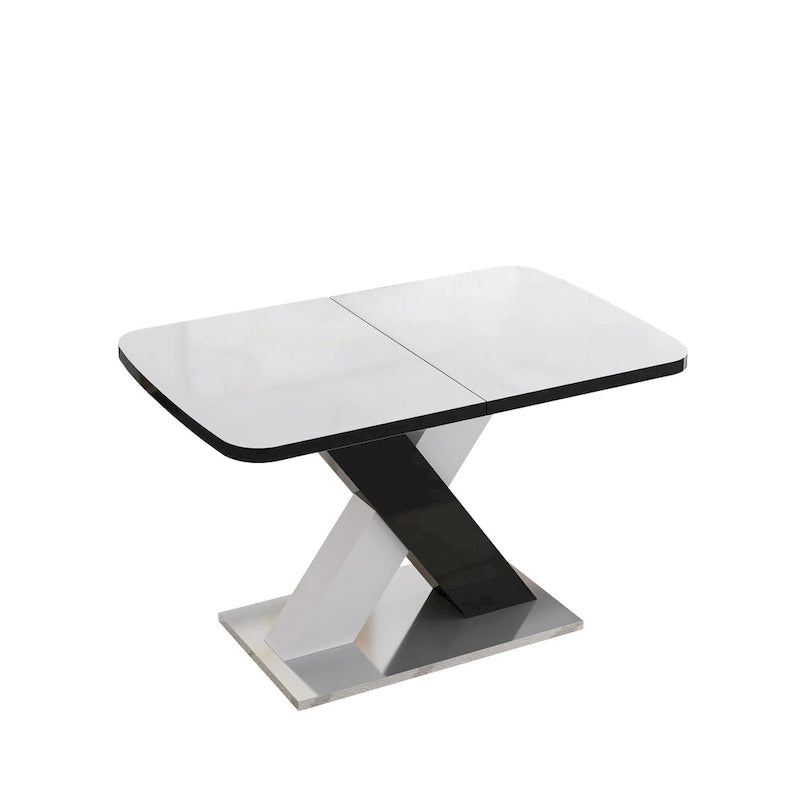 Table à manger carrée extensible moderne