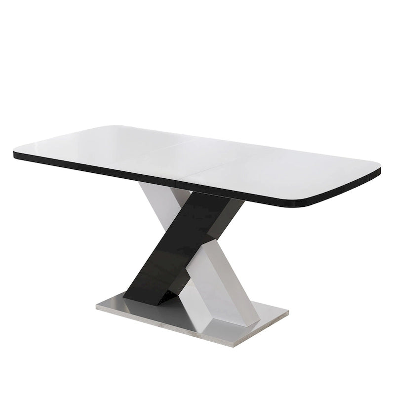 Table à manger carrée extensible moderne