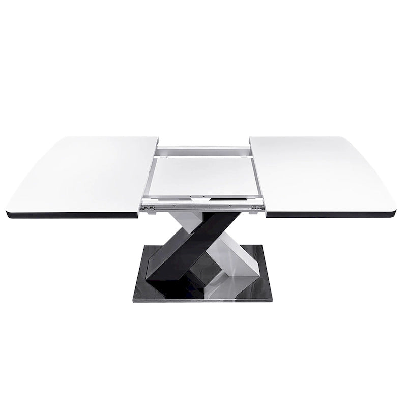 Table à manger carrée extensible moderne