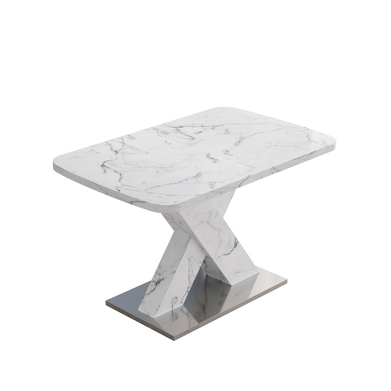 Table à manger carrée extensible moderne