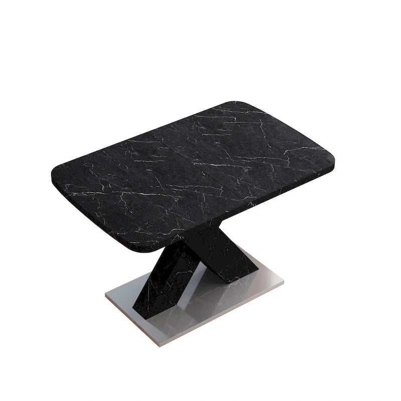 Table à manger carrée extensible moderne