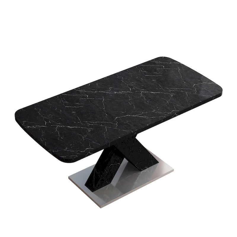 Table à manger carrée extensible moderne