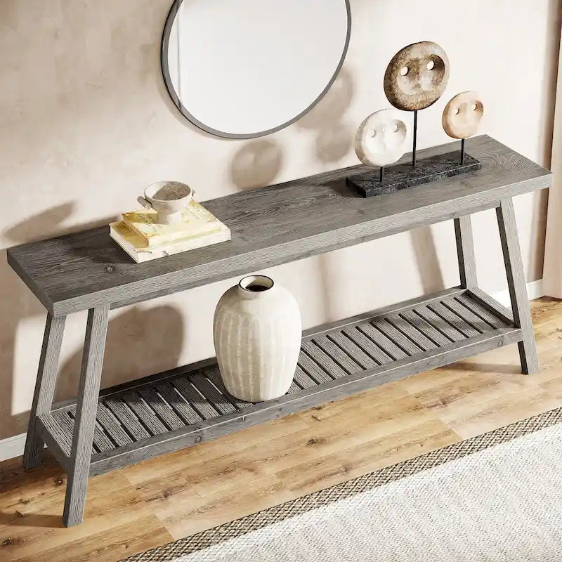 Table de console d'entrée extra longue, table console de 180 cm