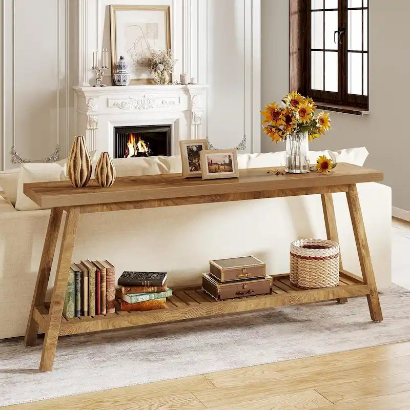 Table de console d'entrée extra longue, table console de 180 cm