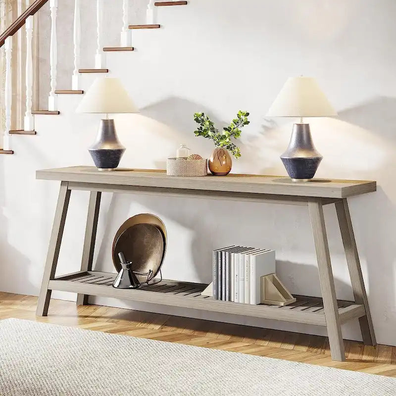 Table de console d'entrée extra longue, table console de 180 cm