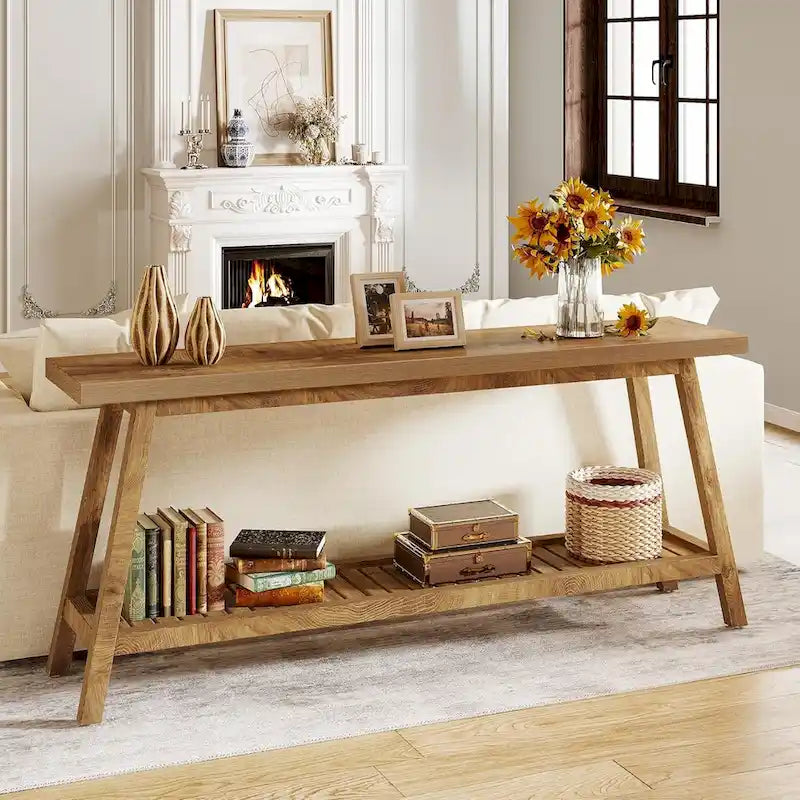 Table de console d'entrée extra longue, table console de 180 cm
