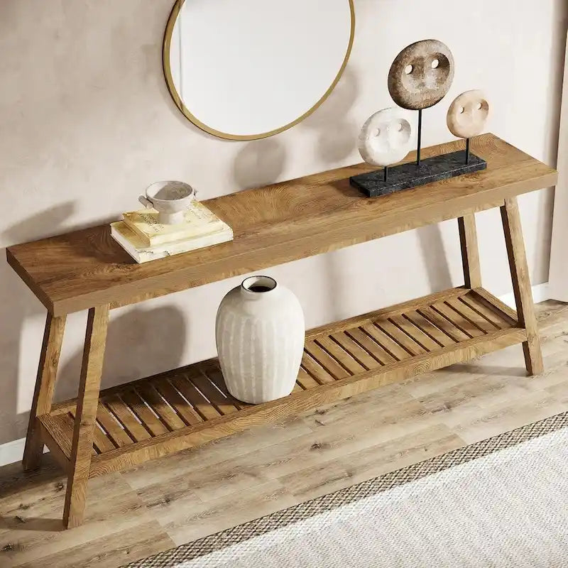 Table de console d'entrée extra longue, table console de 180 cm