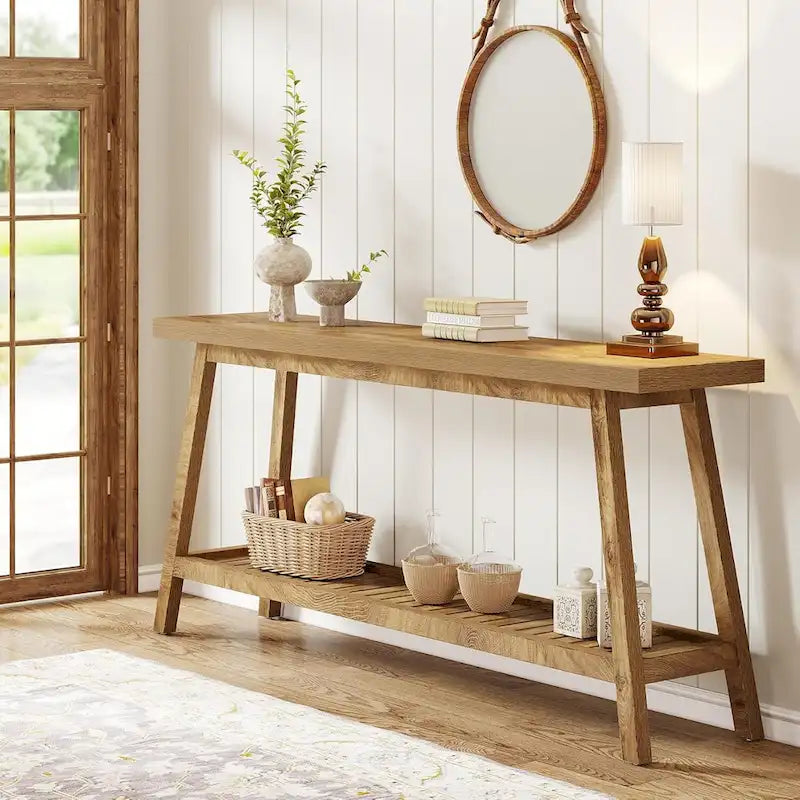 Table de console d'entrée extra longue, table console de 180 cm