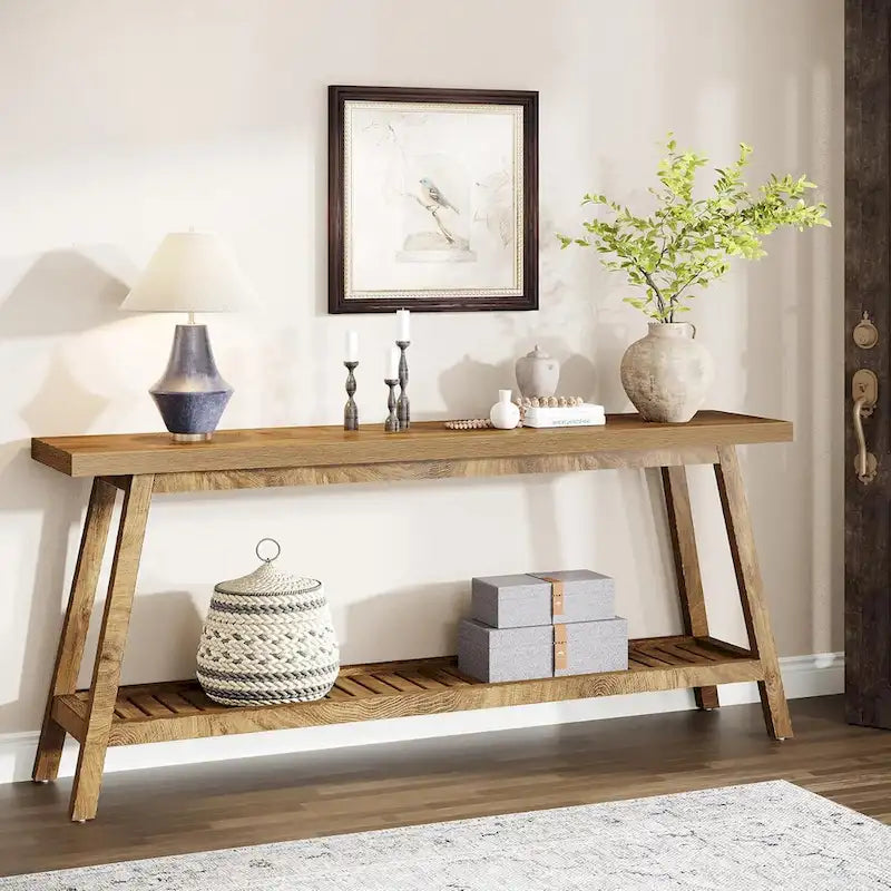 Table de console d'entrée extra longue, table console de 180 cm