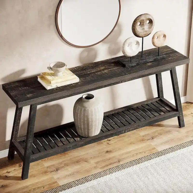 Table de console d'entrée extra longue, table console de 180 cm