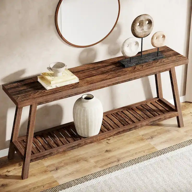 Table de console d'entrée extra longue, table console de 180 cm