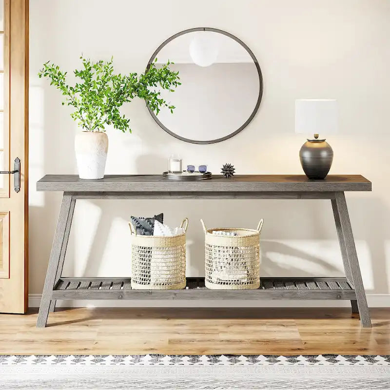 Table de console d'entrée extra longue, table console de 180 cm