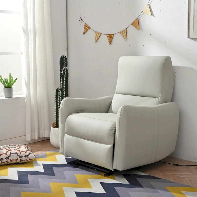 Fauteuil inclinable électrique mural, petit siège de cinéma maison avec soutien lombaire, canapé inclinable simple pour le salon