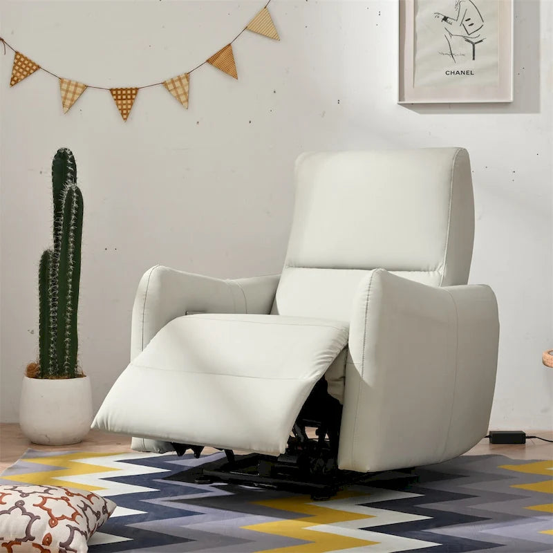 Fauteuil inclinable électrique mural, petit siège de cinéma maison avec soutien lombaire, canapé inclinable simple pour le salon