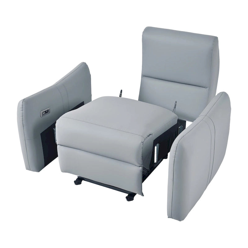 Fauteuil inclinable électrique mural, petit siège de cinéma maison avec soutien lombaire, canapé inclinable simple pour le salon