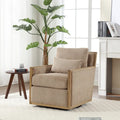 Fauteuil pivotant de 68 cm avec structure en bois dur