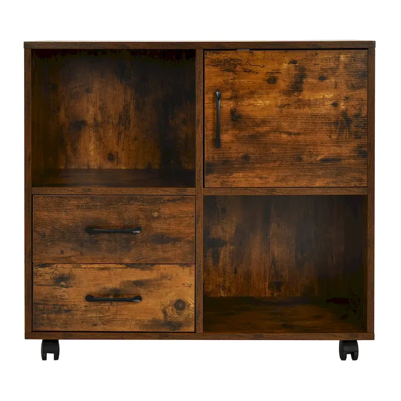 Meuble de rangement mobile latéral pour imprimante avec étagères de rangement