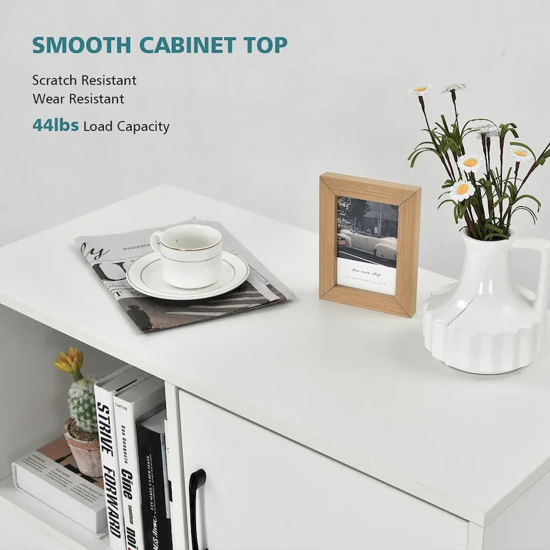 Meuble de rangement mobile latéral pour imprimante avec étagères de rangement