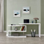  Ballintoy Rotating Desk with Shelving