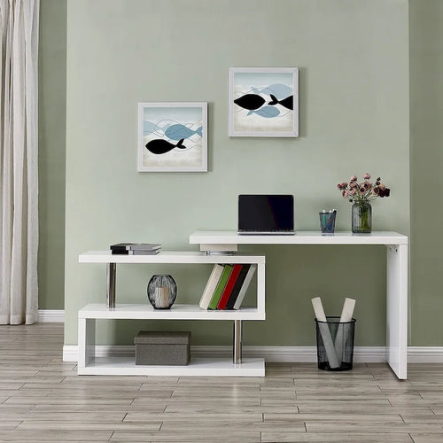  Ballintoy Rotating Desk with Shelving