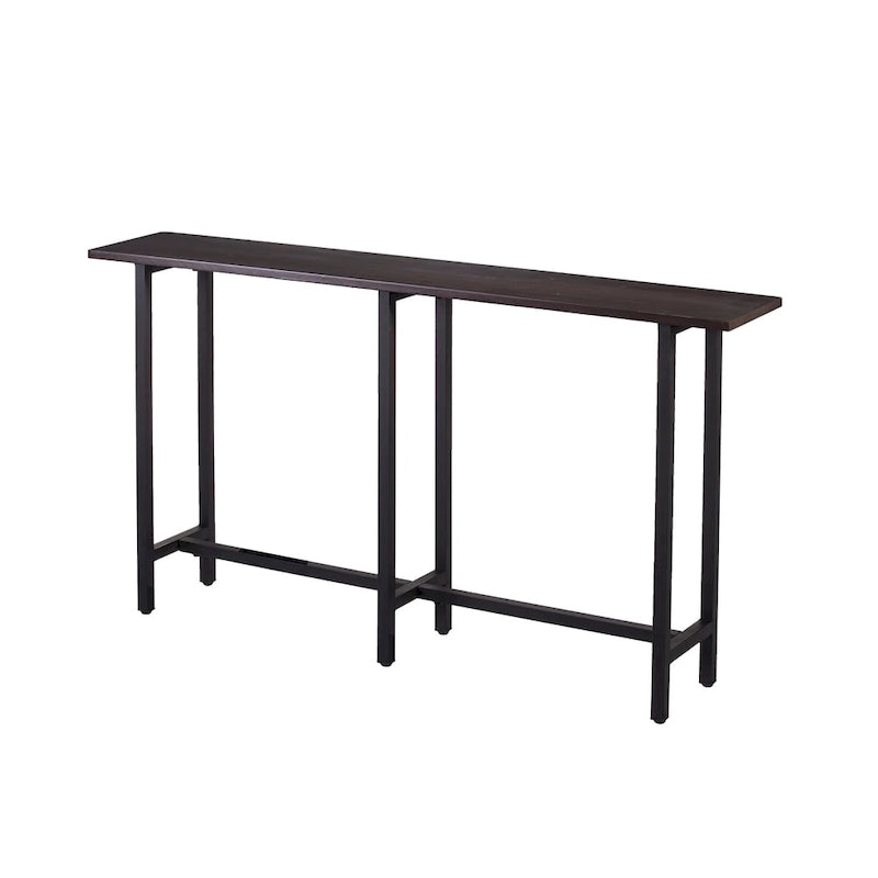 Console étroite et longue – Noir mat et Espresso